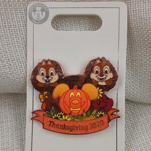 Disney Parks Chip and Dale Thanksgiving 2020 Pin PB2B17